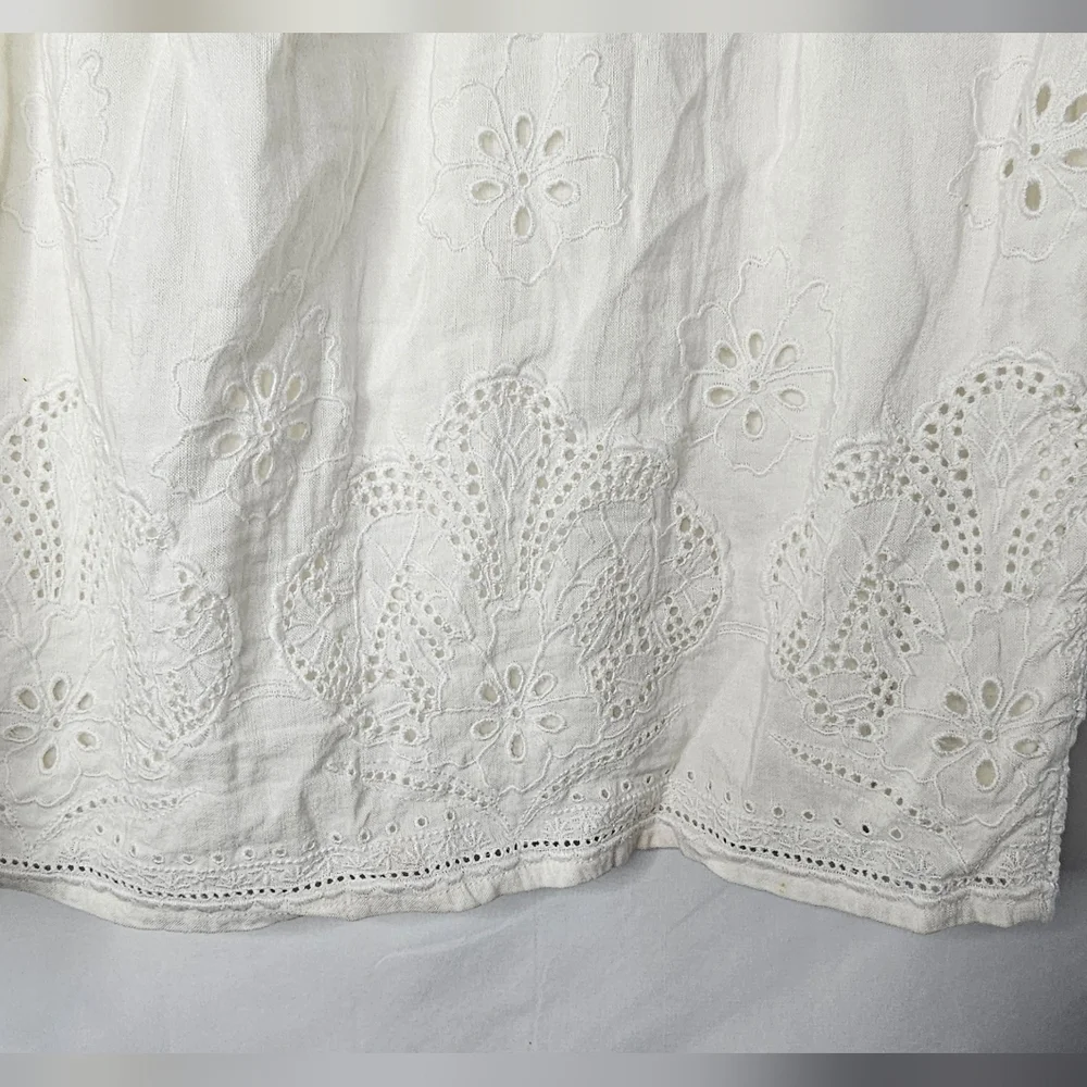 Tommy Bahama St. Lucia Linen-Blend Split-Neck Dress Sz Med $135 - Picture 10 of 13